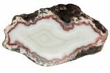 Polished Banded Agate Nodule Pair - Kerrouchen, Morocco #186947-1